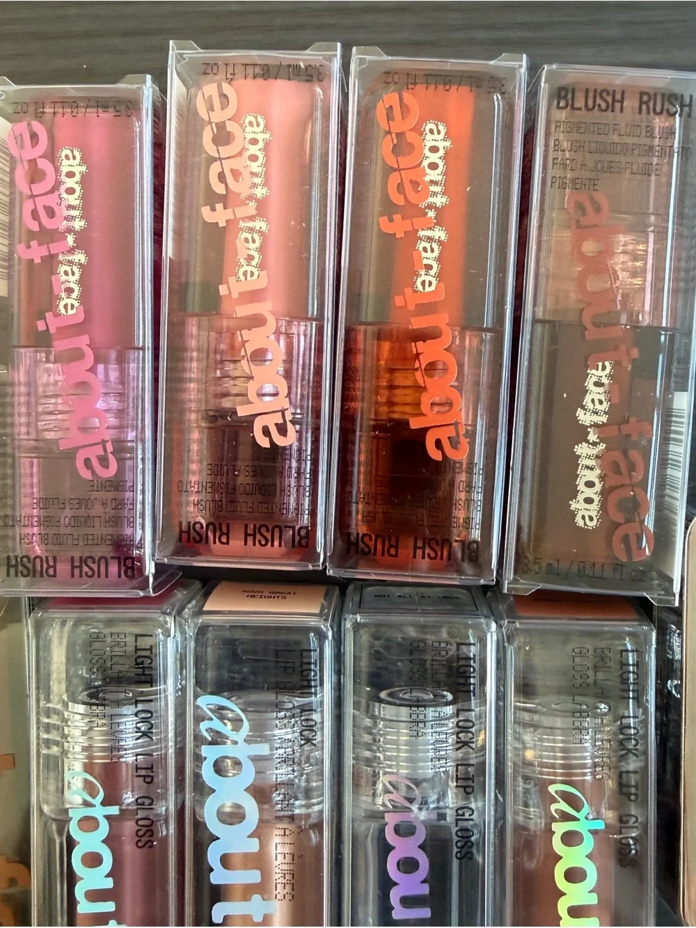 About face Lip Gloss -make up Set -